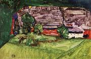 Peasant Homestead in a Landscepe Egon Schiele